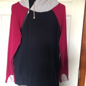 Mindy Mae’s Market Double Hooded Sweatshirt